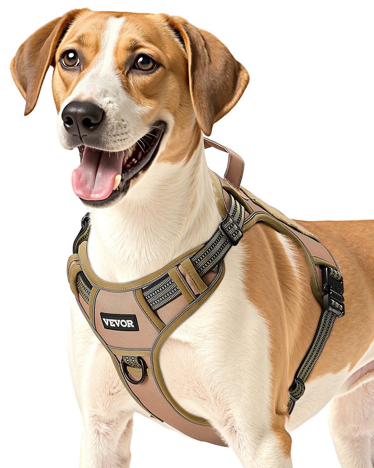 VEVOR Dog Harness for Large Dogs, No Pull Tactical Dog Harness Adjustable Pet Vest, with Handle, Metal Rings, Buckles, Reflective Stitching Nylon Oxford Fabric, for Training, Walking, and Hiking - GBDXLGBDLM00LOZZIV0 - view 1