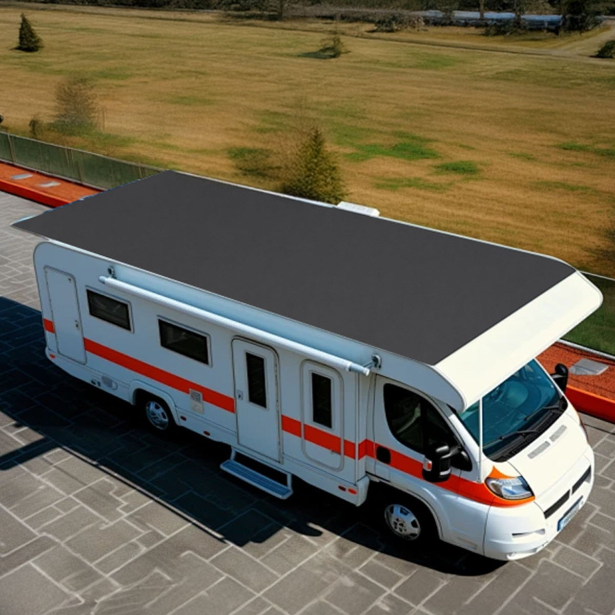 VEVOR Roll Roofing, 10 x 15 ft, 45 mil EPDM Rubber Roofing, Long Lifespan & Weather-resistant, Withstands Harsh Temperatures, Flexible & Easy Installation, Roof Underlayment for RVs, Roofs, Ponds - GBJ1015FT000AFFH6001V0 - view 9