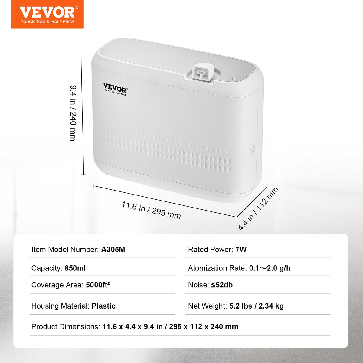 VEVOR Scent Air Machine, 850ml Bluetooth Smart Essential Oil Diffuser, 5000sq.ft Waterless HVAC Scent Diffuser with Cold Air Technology, Aromatherapy Diffuser Machine for Home, Office, Hotel - GBSLSXXJ850MUONNTV1 - view 8