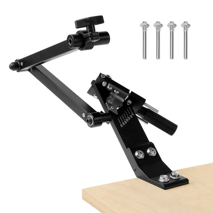 VEVOR Lawn Mower Blade Sharpener, 15° - 45° Adjustable Lawnmower Blade Sharpening Tool with 4 Adapter Pins, Ball Bearing Design & 25mm Enlarged Handle, Compatible with Most Angle Grinders - GCDPJJ1545MY5H0TG001V0 - view 1