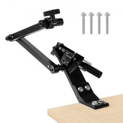 VEVOR Lawn Mower Blade Sharpener, 15° - 45° Adjustable Lawnmower Blade Sharpening Tool with 4 Adapter Pins, Ball Bearing Design & 25mm Enlarged Handle, Compatible with Most Angle Grinders - GCDPJJ1545MY5H0TG001V0 - view 2