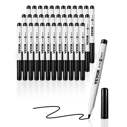 VEVOR Black Dry Erase Markers, 36 Pack Low-Odor Whiteboard Markers, Fine Point Whiteboard Markers, Easily Clean Dry Erase Markers Bulk for School Office Home - GCJHBXT36ZZ0OT9BXV0 - view 2