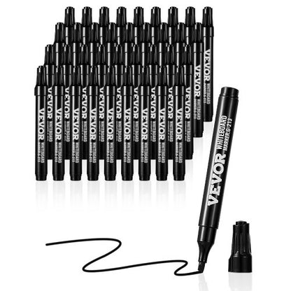 VEVOR Black Dry Erase Markers, 36 Pack Low-Odor Whiteboard Markers with Chisel Tip, Easily Clean Dry Erase Markers Bulk for School Office Home - GCJHBZZT36ZZTJA7RV0 - view 2
