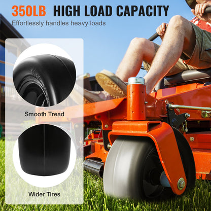 VEVOR Tubeless Mower Wheels, 11x4-5" Size, Pair of Flat-Free PU Tires on Rims, 3.4" Hub, 3/4" Bushing, Includes 20 Adapters, Suitable for Riding Mowers and Lawn Tractors - GCJLZ11X45SXTCAWDV0 - view 5