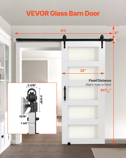 VEVOR Non-folding Barn Door - Select Your Configuration - GCMFHBBLMTZBBJ4NV001V0 - view 2