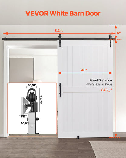 VEVOR Non-folding Barn Door - Select Your Configuration - GCMFHBHXTZBSOVGLO001V0 - view 2