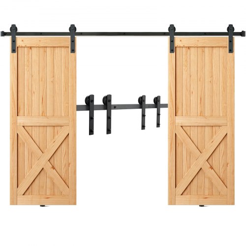 VEVOR Simple Sliding Barn Door Hardware Kit - Select Your Configuration - GCYMWJTJHS8FD5SVJV0 - view 1