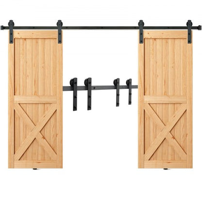VEVOR Simple Sliding Barn Door Hardware Kit - Select Your Configuration - GCYMWJTJHS8FD5SVJV0 - view 1