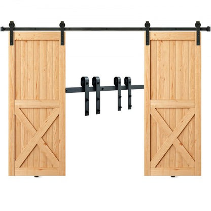 VEVOR Simple Sliding Barn Door Hardware Kit - Select Your Configuration - GCYMWJTJHS8FLSQZJV0 - view 1