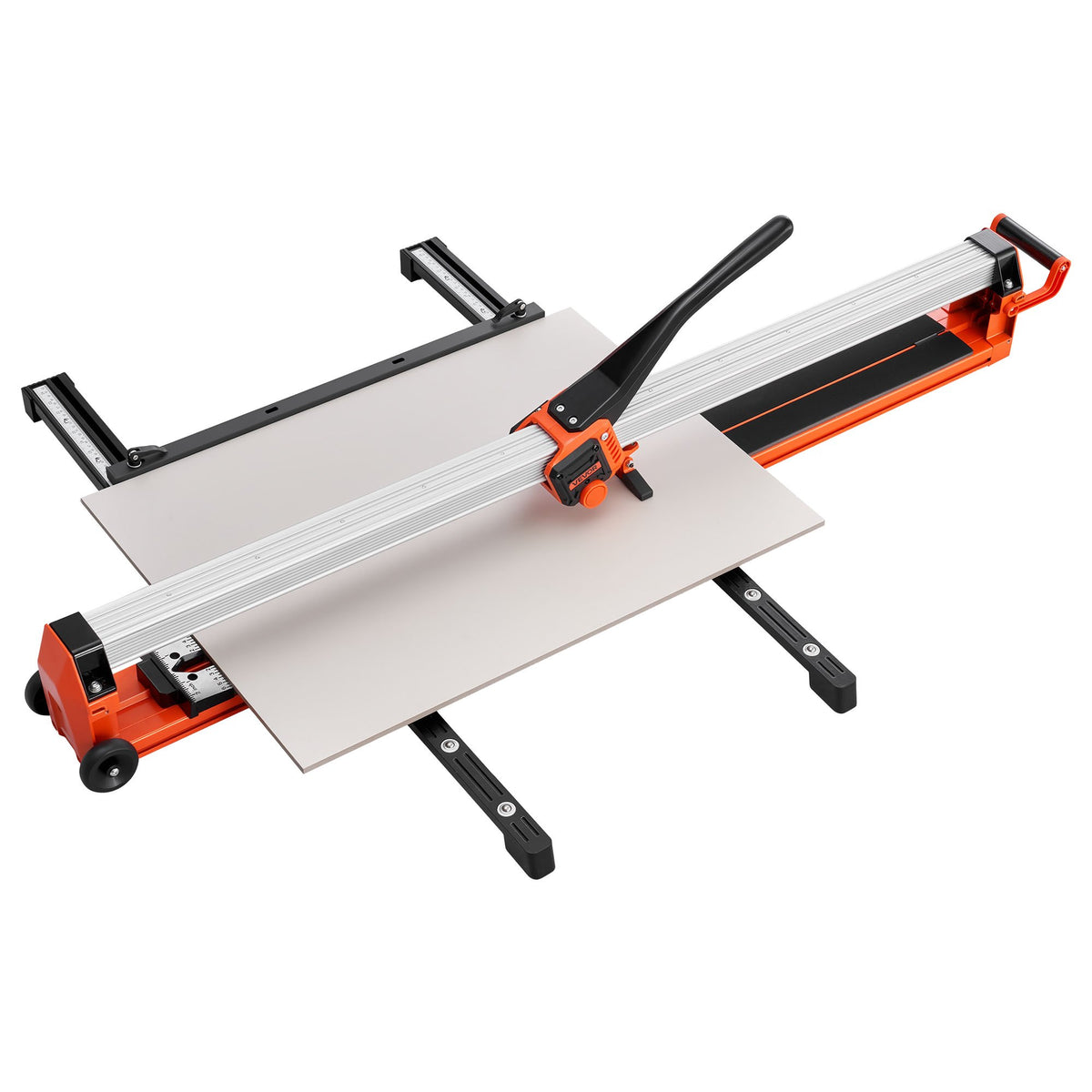 VEVOR 47.2-Inch Manual Tile Cutter, Upgraded Rail and Sliding Head, Precision Alignment Guide, Tungsten Carbide Cutting Wheel, Support Legs with Swivel Wheels, for DIY Pros, Ceramic, Floor, Wall Tiles - GDDZDGHHDTSJBBPZL001V0 - view 10