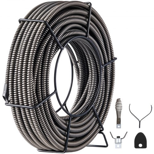 VEVOR Drain Cleaning Cables - Select Your Configuration - GDGJTZ100FT120001V0 - view 1