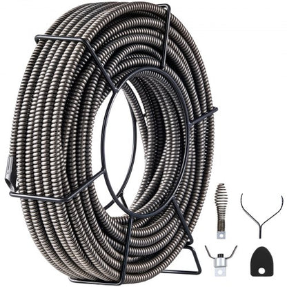 VEVOR Drain Cleaning Cables - Select Your Configuration - GDGJTZ100FT120001V0 - view 1