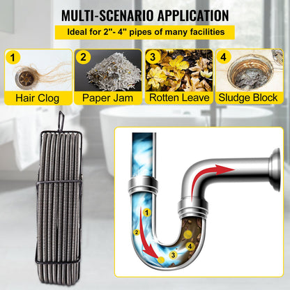 VEVOR Drain Cleaning Cables - Select Your Configuration - GDGJTZ75FT3800001V0 - view 3