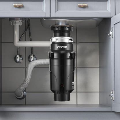 VEVOR Garbage Disposal, 1/2HP 3450RPM Continuous Feed Food Waste Disposer, EZ Connect Food Waste Grinding System with Power Cord & Splash Guard for Kitchen Sinks - GDLJCLQ12HPZ5NZBIV1 - view 9