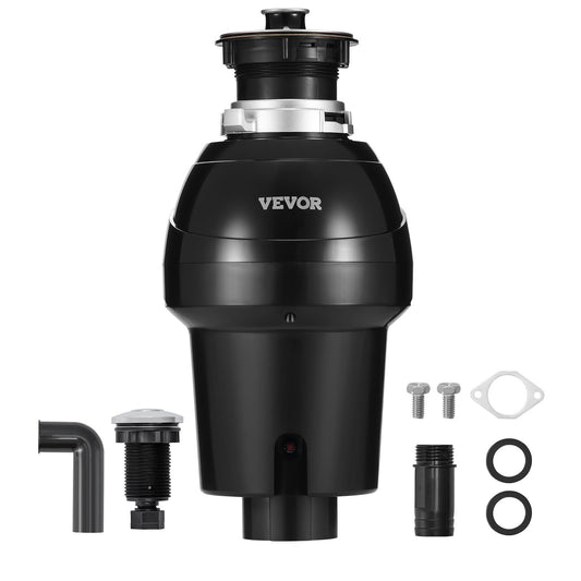 VEVOR Garbage Disposal, 1HP 3270RPM Continuous Feed Food Waste Disposer, EZ Connect Food Waste Grinding System with Sound Reduction, Power Cord & Splash Guard for Kitchen Sinks - GDLJCLQ1HPZLCUQZ7V1 - view 1
