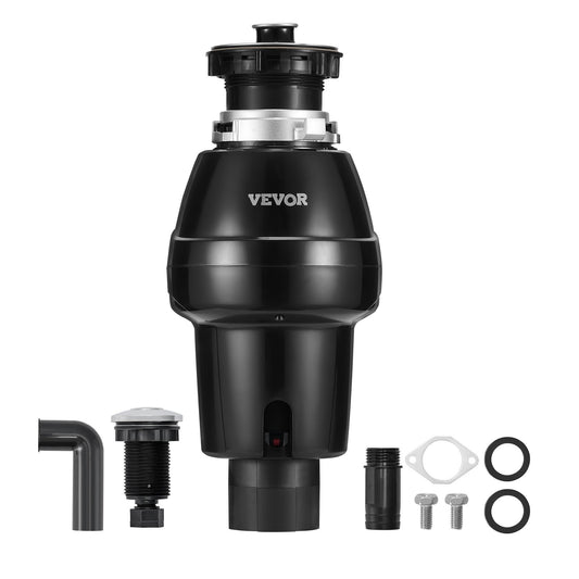 VEVOR Garbage Disposal, 3/4HP 3250RPM Continuous Feed Food Waste Disposer, EZ Connect Food Waste Grinding System with Sound Reduction, Power Cord & Splash Guard for Kitchen Sinks - GDLJCLQ34HPZ3F8YUV1 - view 1