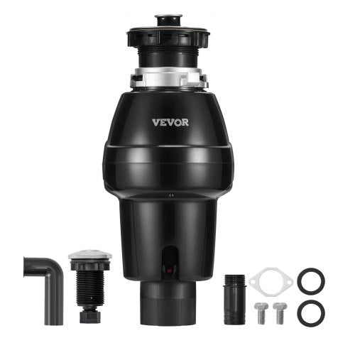 VEVOR Garbage Disposal, 3/4HP 3250RPM Continuous Feed Food Waste Disposer, EZ Connect Food Waste Grinding System with Sound Reduction, Power Cord & Splash Guard for Kitchen Sinks - GDLJCLQ34HPZ3F8YUV1 - view 2