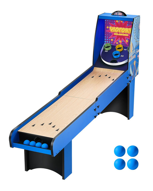 VEVOR 8' Roll and Score Classic Arcade Game Table, Arcade Machine Indoor with Electronic Scorer, Sound, Automatic Ball Return for Adults Kids Family Recreation Game Room, 4 Balls Included - GDQJ8FTJYK00N7P31V9 - view 1