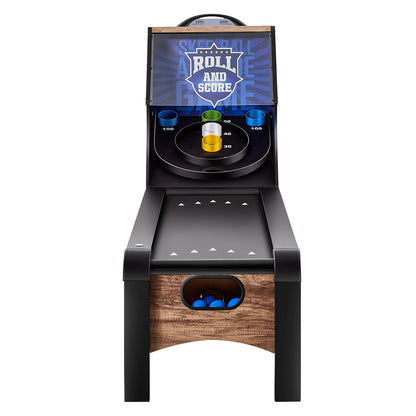 VEVOR 9' Roll and Score Classic Arcade Game Table, Indoor Skeeball Machine Game Set with LED Electronic Scorer, Sound, Automatic Ball Return for Adults Kids Home Recreation Game Room, 4 Balls Included - GDQJCGK9YC004E9Y1V1 - view 10