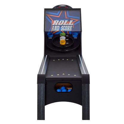 VEVOR 9' Roll and Score Classic Arcade Game Table,  with LED Electronic Scorer & Track Lighting, Sound, Automatic Ball Return, Adults Kids Home Recreation Game Room, 4 Balls Included - GDQJLEDDK9YCL8XD9V1 - view 10