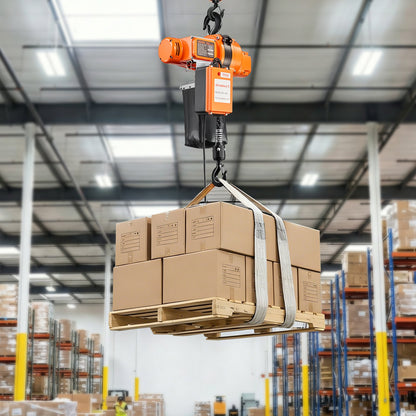 VEVOR 1100 lbs Electric Chain Hoist, 20 ft Lifting Height, 120V Single Phase Overhead Crane with 328 ft Wireless & 15 ft Wired Remote Control, Power Electric Hoist for Factories, Warehouses, Garages - GDSDDHLHLJCKCHUKB001V1 - view 9