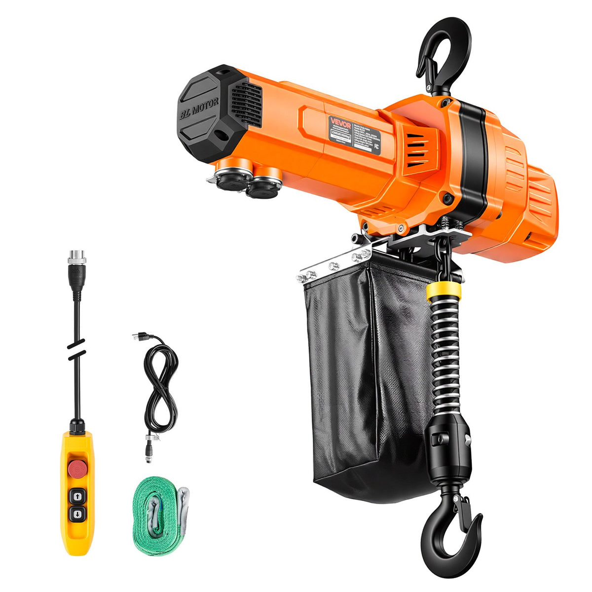 VEVOR 2200 lbs Electric Chain Hoist, 10 ft Lifting Height, 120V Single Phase Overhead Crane with 10 ft Wired Remote Control, G100 Chain Electric Lift Hoist for Factories, Warehouses, Garages - GDSDDHLHLJCKME748001V1 - view 10