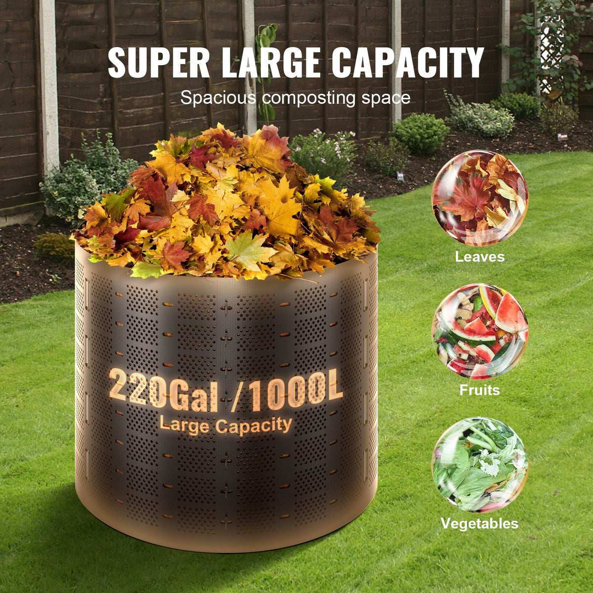 VEVOR Stationary Composters - Select Your Configuration - GDSDFXHSPE24XFBXXV0 - view 3