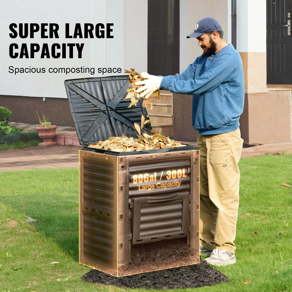 VEVOR Stationary Composters - Select Your Configuration - GDSDFXHSPP80WX06WV0 - view 3
