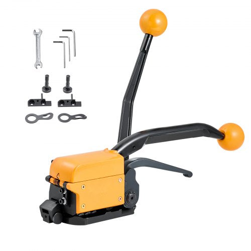 VEVOR Banding Strapping Kit, Heavy Duty A3 Steel Banding Sealer Tool with Adjustable Width, Manual Metal Pallet Packaging Strapping Kit for Warehouse, Transportation, Industrial Bundling, Home Use - GDSDKZGJ1JTBB8XI3001V0 - view 2