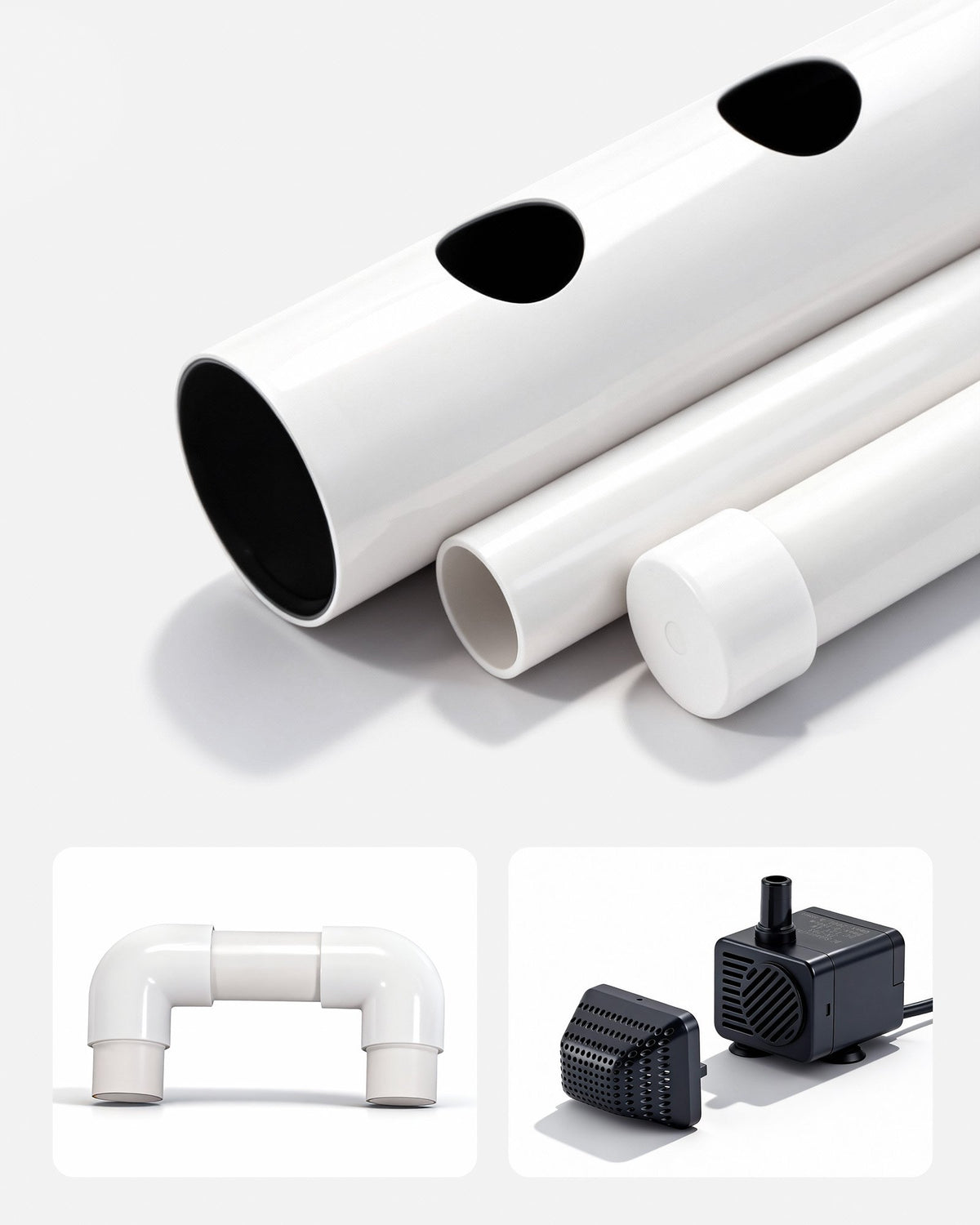 VEVOR Hydroponics Growing System Kit, 3-Tier 90 Sites UPVC Pipe Hydroponic Grow Kit with Timed Irrigation, Sun & Light Blocking Pipes, Indoor Home Garden Vegetable Planting Grow Kits for Fruit Herb - GDSPZZXT90K33TJEI001V1 - view 4