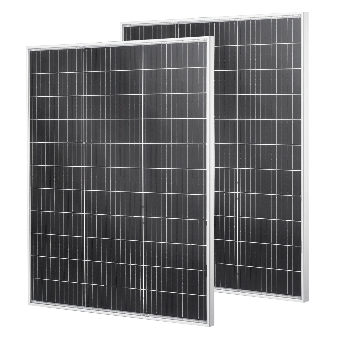 VEVOR 2PCS 100W Bifacial Solar Panels, 23% High-Efficiency N-Type Monocrystalline PV Module with MC4 Output & Aluminum Frame, IP67 Waterproof Solar Panel for Car Boat RV Flat Rooftop Off-Grid - GDSTYNB2100WXPNKI001V1 - view 1
