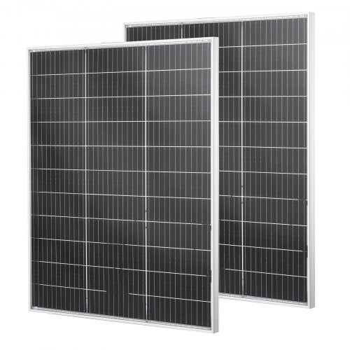 VEVOR 2PCS 100W Bifacial Solar Panels, 23% High-Efficiency N-Type Monocrystalline PV Module with MC4 Output & Aluminum Frame, IP67 Waterproof Solar Panel for Car Boat RV Flat Rooftop Off-Grid - GDSTYNB2100WXPNKI001V1 - view 2
