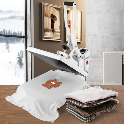 VEVOR Heat Press, Heat Press Machine for T-Shirt, Fast Heating, High Pressure Heat Press 15x15, Power Digital Industrial Sublimation Printer for Heat Transfer Vinyl, Easy to Use, White - GDSYD1515110VBP0EV1 - view 9