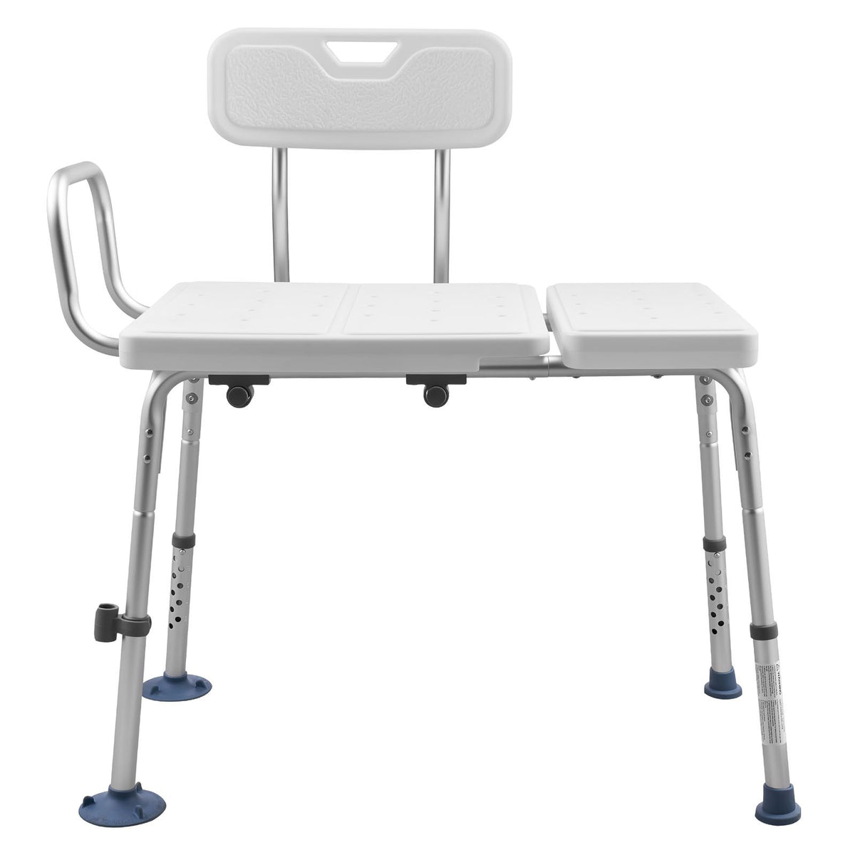 VEVOR Tub Transfer Bench for Bathtub, 400 lbs Capacity Heavy Duty Shower Chair with Arm, Backrest and Curtain Slot, Height Adjustable Shower Bench Bath Seat for Adults, Seniors, Elderly and Disabled - GDSYGZYTLSLB9D365001V0 - view 10