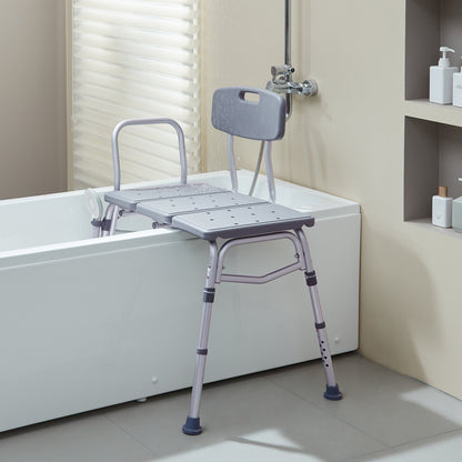VEVOR Tub Transfer Bench for Bathtub, Adjustable Shower Seats for Adults, Lightweight Shower Bench for Elderly and Disabled, Non-Slip Bath Seats with Armrest and Reversible Backrest, 400lbs Capacity - GDSYGZYTLSLBISSULV0 - view 9