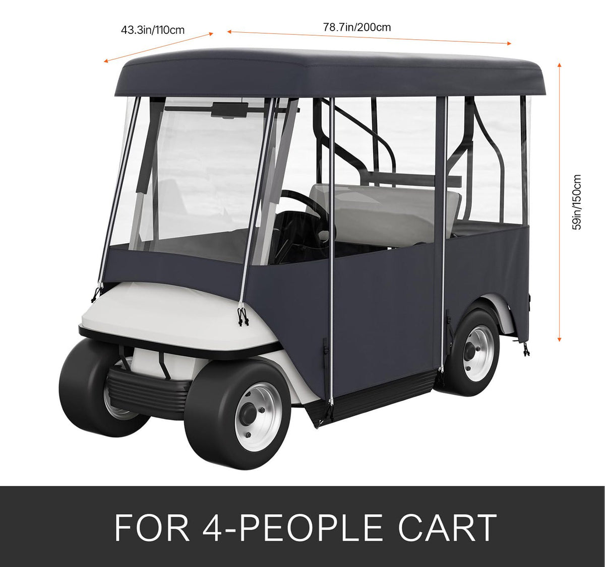 VEVOR Golf Cart Cover - Select Your Configuration - GEFYPCZ4ZHENC-011V0 - view 2