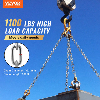 VEVOR Chain - Select Your Configuration - GLDXLT5MMX30.5M01V0 - view 2