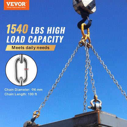 VEVOR Chain - Select Your Configuration - GLDXLT6MMX30.5M01V0 - view 2