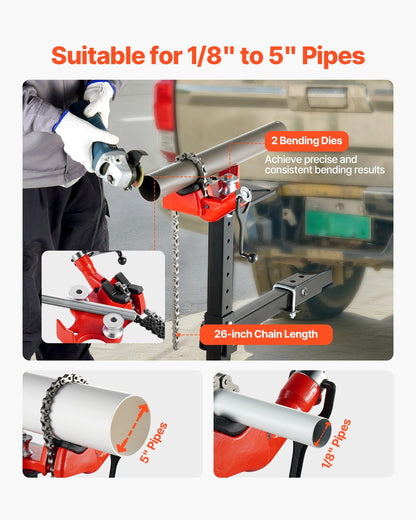 VEVOR Pipe Vise - Select Your Configuration - GLHQ185INCHH5UBQYV0 - view 2