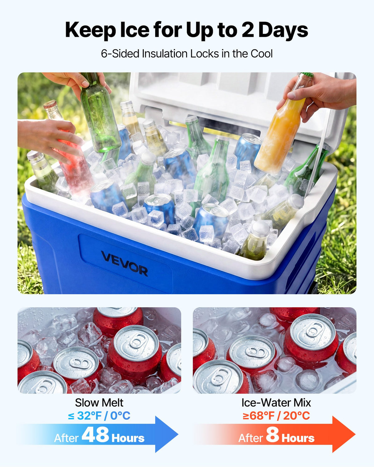VEVOR Portable Wheeled Cooler - Select Your Configuration - GLLZX45QTBSLA34W6001V0 - view 2