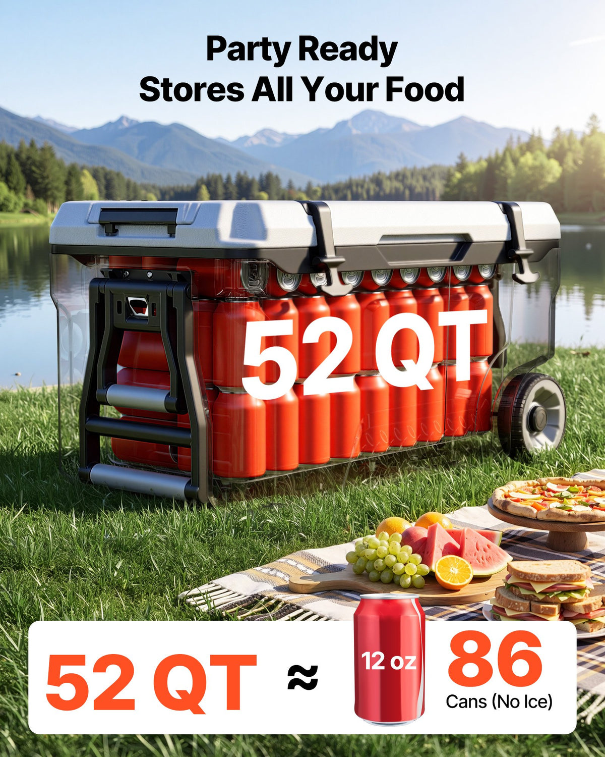 VEVOR Portable Wheeled Cooler - Select Your Configuration - GLLZX52QTHS0UGCHA001V0 - view 2