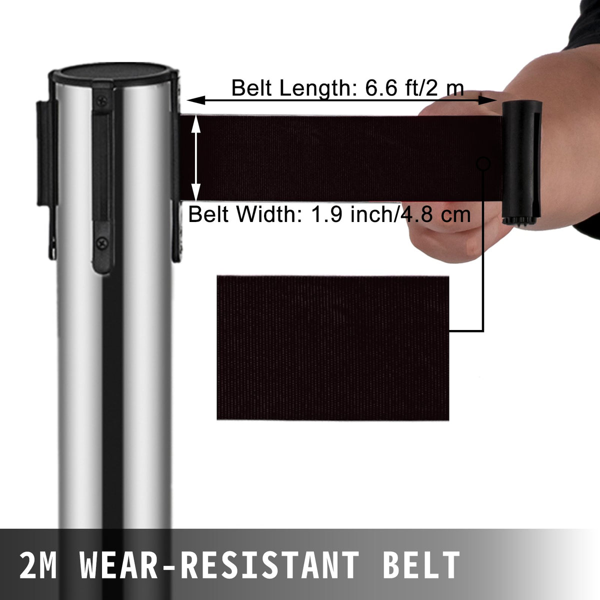 VEVOR Crowd Control Stanchions - Select Your Configuration - GLZBXGYS2MHD6JTZHV0 - view 3