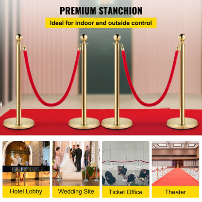 VEVOR Crowd Control Stanchions - Select Your Configuration - GLZJS1.5M2GHRS4JTV0 - view 2