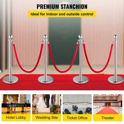 VEVOR Crowd Control Stanchions - Select Your Configuration - GLZYS1.5M3GHRS4JTV0 - view 2
