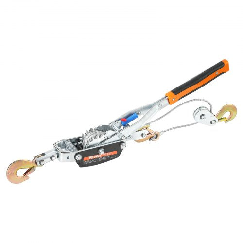 VEVOR Come Along Winch, 5 Ton (11,023 lbs) Pulling Capacity, 11.5 ft Steel Cable, 3 Hooks, Heavy Duty Ratchet Power Puller Tool with Dual Gears, Automotive Hoist Cable Puller Ideal for Vehicle Rescue - GSSJXQ5T13YC77Z63V0 - view 1
