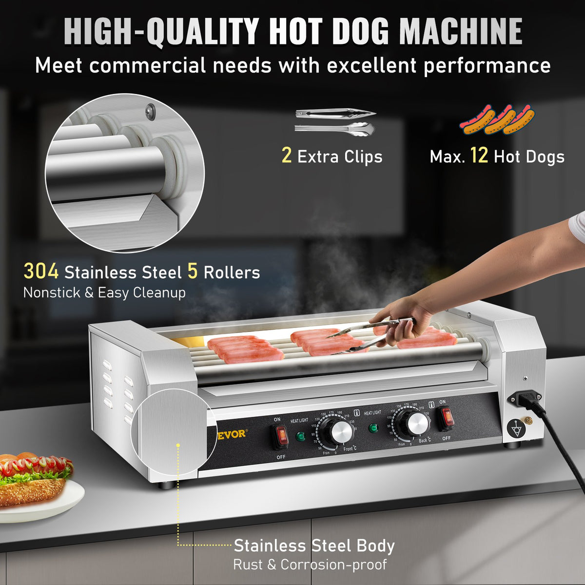 VEVOR Hot Dog Equipment - Select Your Configuration - GWGRGJBX5110VDRWBV1 - view 3