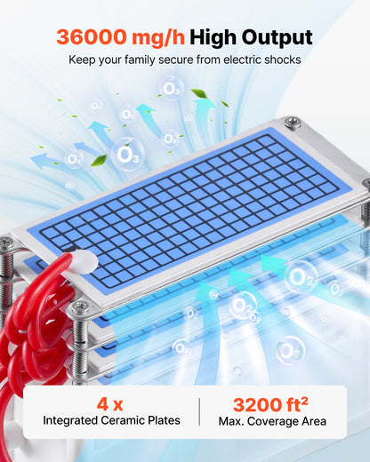 VEVOR Ozone Generators - Select Your Configuration - GYCYFSQZD300NA4SL001V1 - view 2