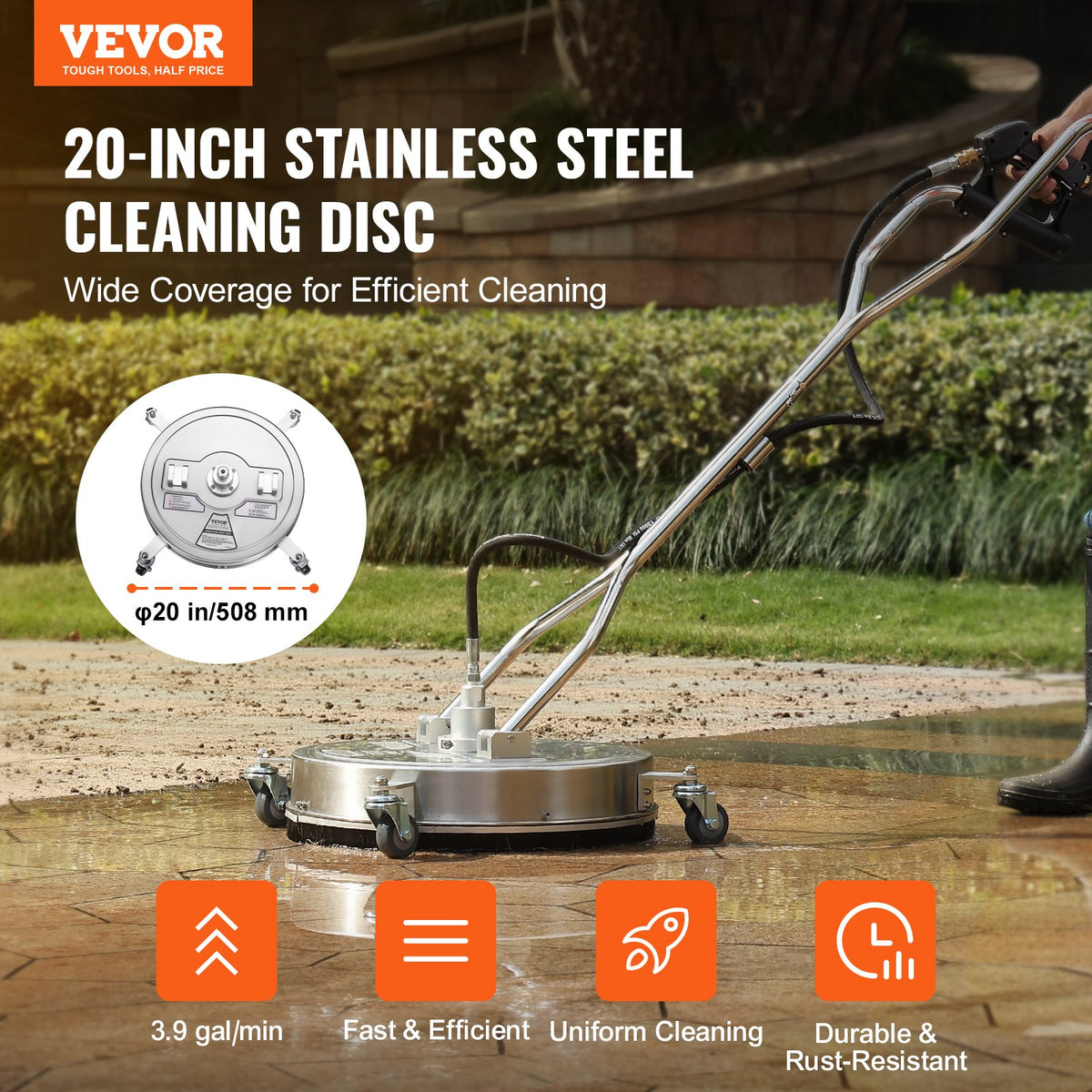 VEVOR Pressure Washer Surface Cleaners - Select Your Configuration - GYQXJBMQJQBXLU1JFV0 - view 2