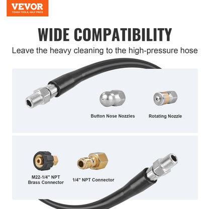 VEVOR Pressure Washer Hose - Select Your Configuration - GYQXRG100FT1WFYA4V0 - view 2