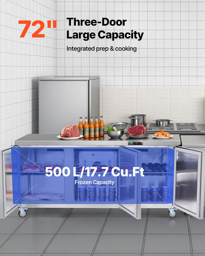 VEVOR Sandwich Prep - Select Your Configuration - GZTBX72INCHLBGB15001V1 - view 2